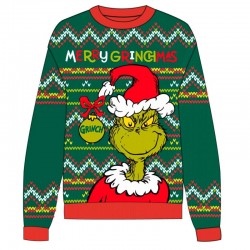 Grinch adult Christmas knitted jumper 10 Τεμ.