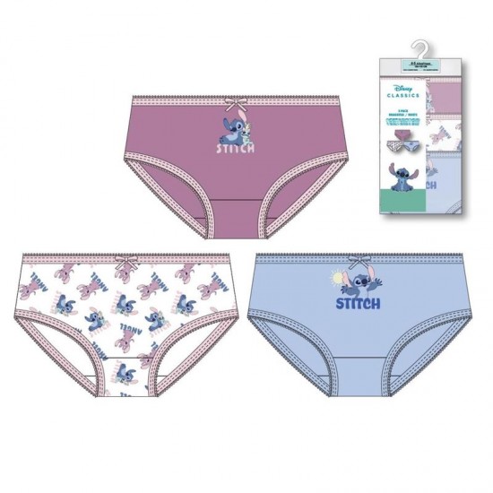 Disney Stitch pack 3 assorted knickers 15 Τεμ.