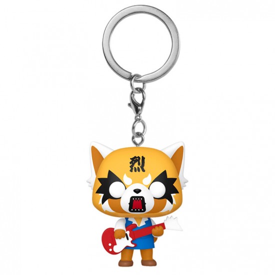 Pocket POP Keychain Aggretsuko - Aggretsuko with Guitar