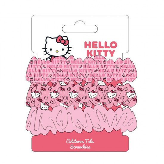 Hello Kitty pack 3 scrunchies 8 Τεμ.