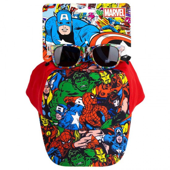 Marvel Avengers set cap + sunglasses 6 Τεμ.