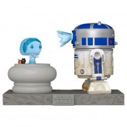 POP figure Deluxe Star Wars R2-D2 and Princess Leia Hologram