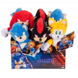 Sonic 3 The Movie assorted plush toy 23cm 8 Τεμ.