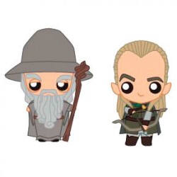 The Lord of the Rings Gandalf & Legolas set 2 Pokis figures