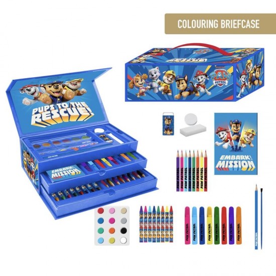 Paw Patrol colouring stationery case