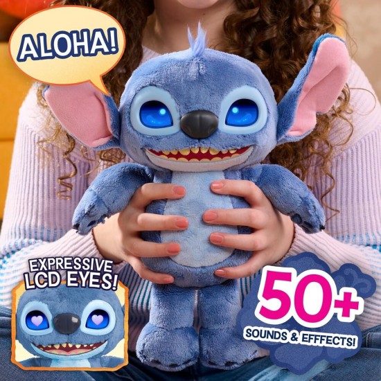 Disney Stitch interactive plush toy 30cm