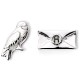 Harry Potter Hedwig and Letter silver plated stud earrings
