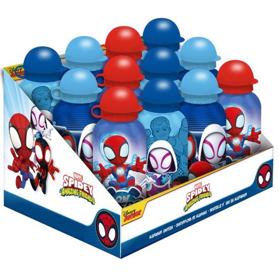 Marvel Spidey the Amazing Friends assorted Aluminium bottle 500ml 12 Τεμ.