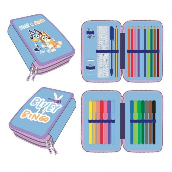 Bluey double pencil case