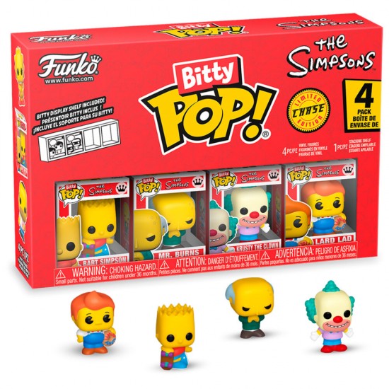 Blister 4 figures Bitty POP The Simpsons Bart