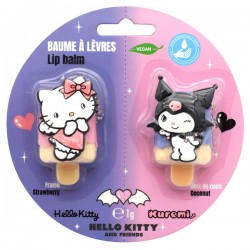 Hello Kitty & Kuromi set 2 lip balms 12 Τεμ.