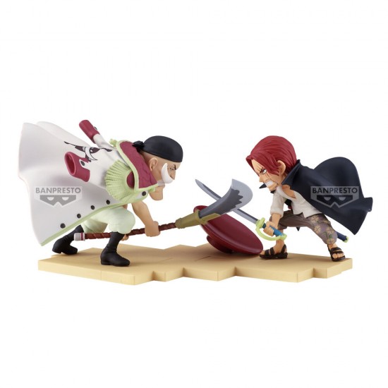One Piece World Collectable Log Stories Edward Newgate vs. Shanks figure 13cm