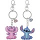 Disney Angel & Stitch Set 2 keychains