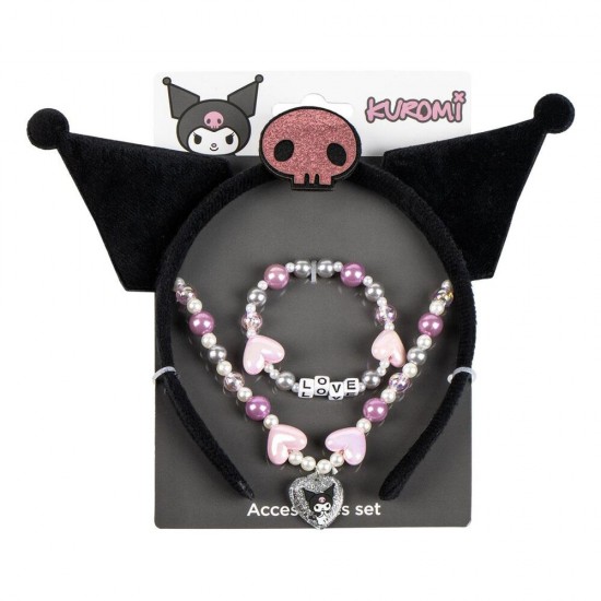Hello Kitty Kuromi jewellery set 6 Τεμ.