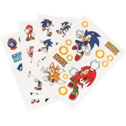 Sonic The Hedgehog reusable sticker set 6 Τεμ.