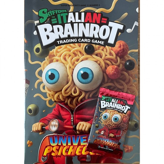 Italian Skifidol Italian Brainrot Universo Psichedelico Album + Pack of 7 collectible cards 30 Τεμ.