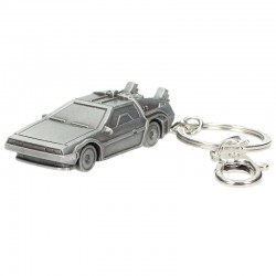 Back to the Future Delorean 3D metal keychain