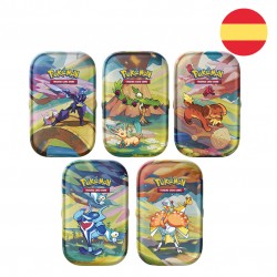 Spanish Pokemon Tin mini assorted collectibles trading card game 10 Τεμ.