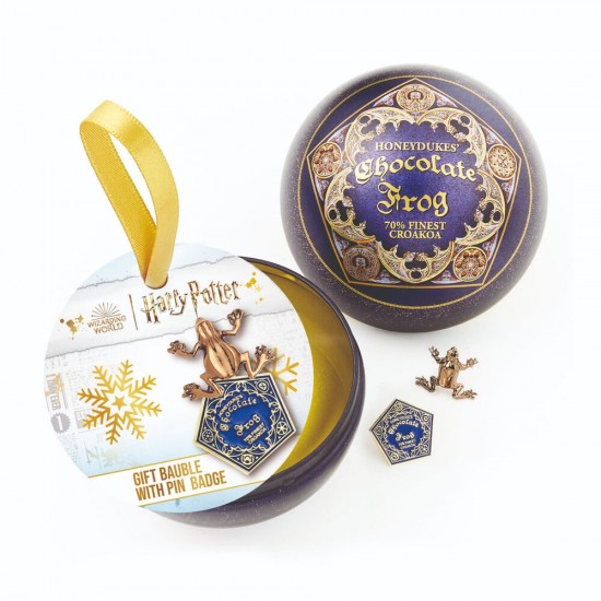 Harry Potter Chocolate Frog Pin + Christmas ball