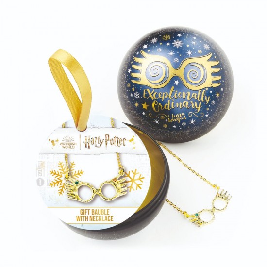 Harry Potter Luna Lovegood Glasses Necklace + Christmas ball