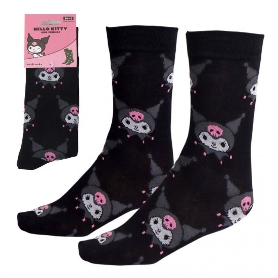 Hello Kitty Kuromi adult socks 6 Τεμ.