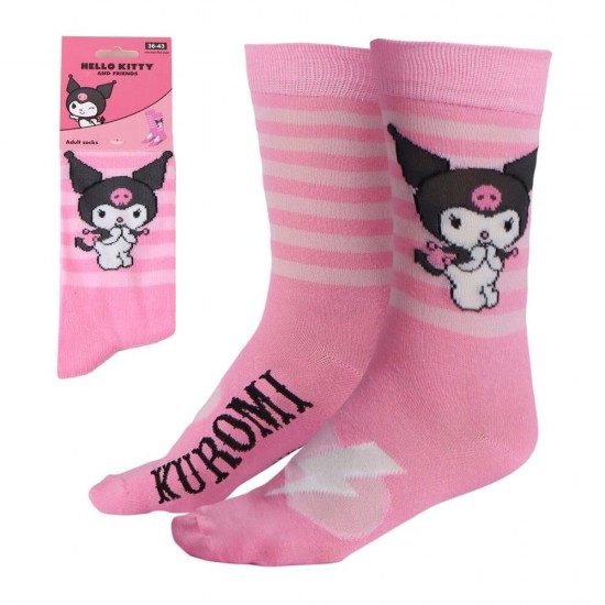 Hello Kitty Kuromi adult socks 6 Τεμ.