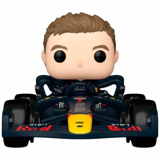 POP figure Rides Super Deluxe Racing Oracle Red Bull Max Verstappen with RB20