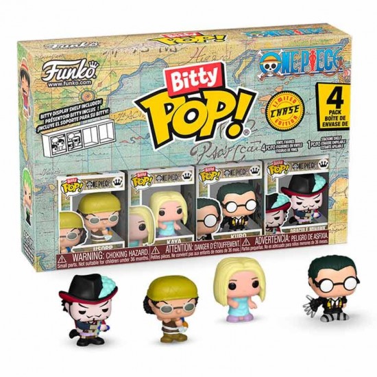 Blister 4 figures Bitty POP One Piece Usopp