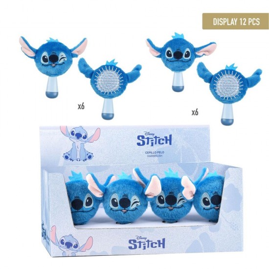 Disney Stitch assorted hair brush 12 Τεμ.