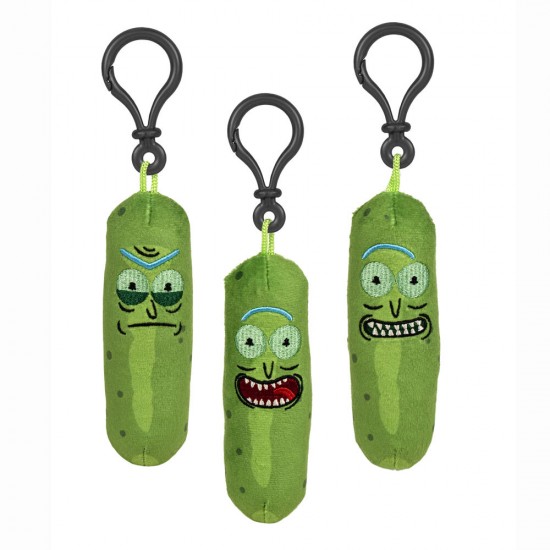 Rick & Morty Pickle assorted plush keychain 10cm 24 Τεμ.