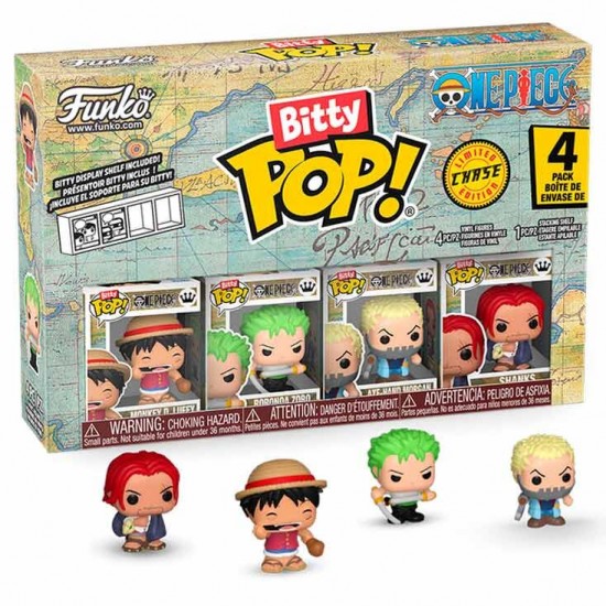 Blister 4 figures Bitty POP One Piece Luffy