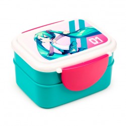 Hatsune Miku lunch box + cutlery