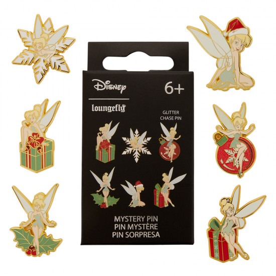 Loungefly Disney Peter Pan Tinker Bell Holiday Mystery Blind Box Enamel Pin assorted 12 Τεμ.