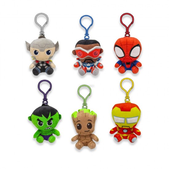 Marvel assorted plush keychain 24 Τεμ.