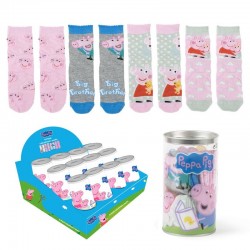 Peppa Pig Money box 4 pairs of socks 12 Τεμ.