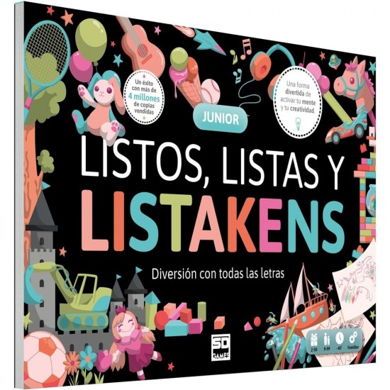 Spanish Listos Listas y Listakens Junior board game