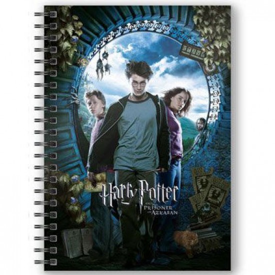 Harry Potter and the Prisioner of Azkaban A5 3D notebook 3 Τεμ.