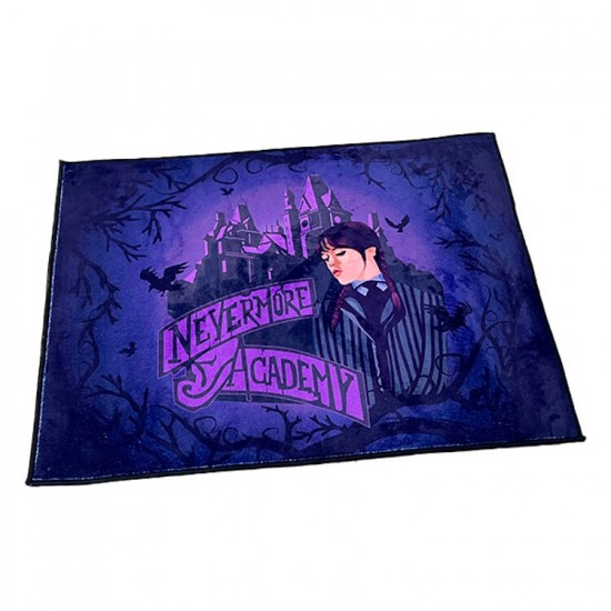 Wednesday Nevermore Academy indoor carpet 80x60cm