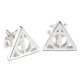 Harry Potter Deathly Hallows silver earrings