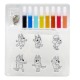 Bluey Colouring set decorative hangers 6 Τεμ.