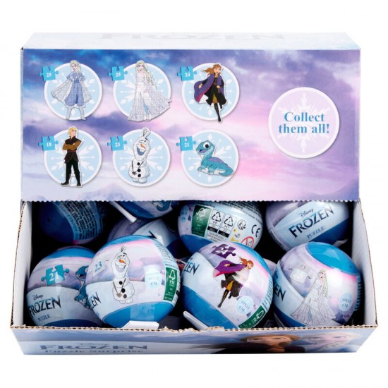 Disney Frozen assorted Surprise ball puzzle 24 Τεμ.