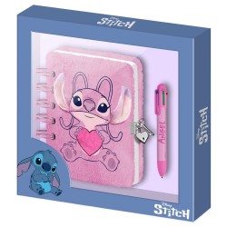 Disney Stitch Disney Angel Heart Plush diary + pen