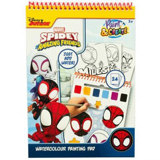 Marvel Spiderman watercolour painting pad 12 Τεμ.