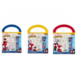 Marvel Spiderman assorted Activity and colouring set 12 Τεμ.