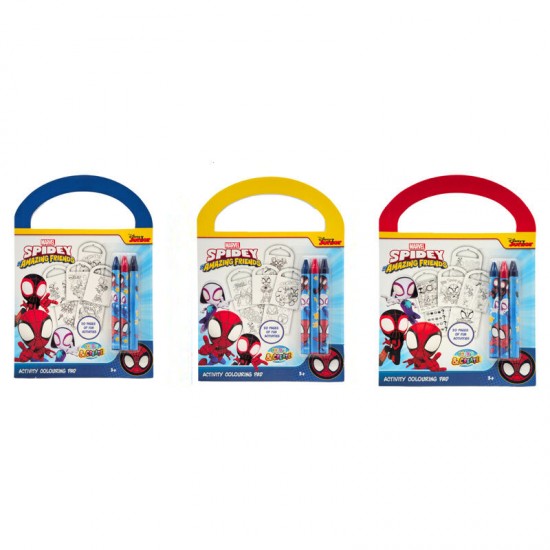 Marvel Spiderman assorted Activity and colouring set 12 Τεμ.