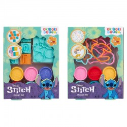 Disney Stitch assorted pack of 6 mini pots of modelling clay + moulds 6 Τεμ.