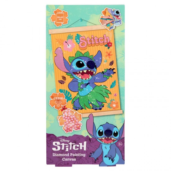 Disney Stitch Wooden frame with diamond painting 6 Τεμ.