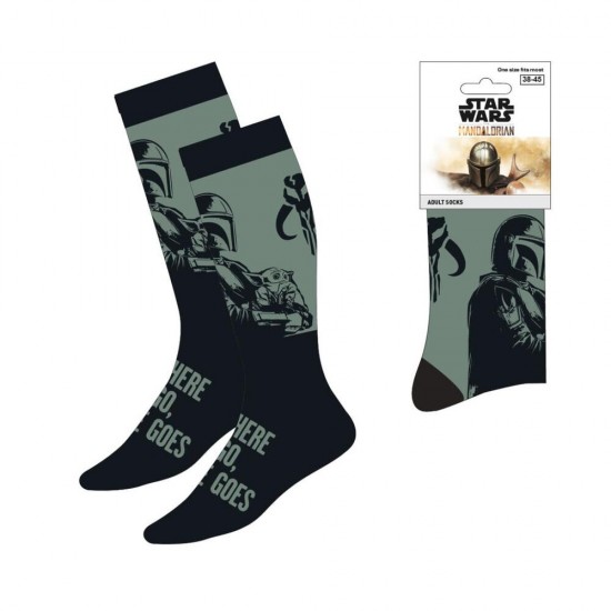 Star Wars The Mandalorian adult socks 6 Τεμ.