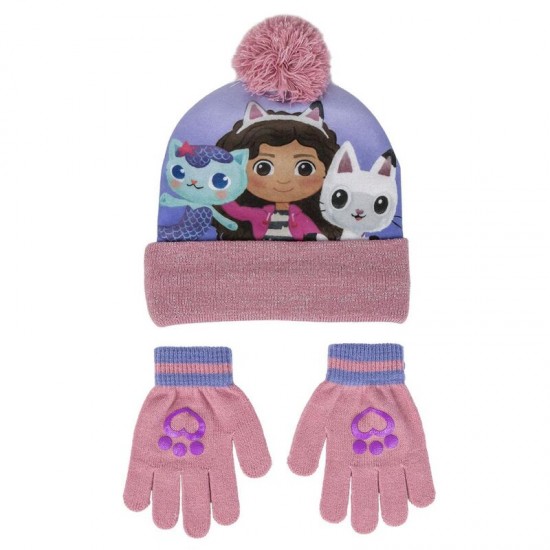 Gabbys Dolls House hat and gloves set
