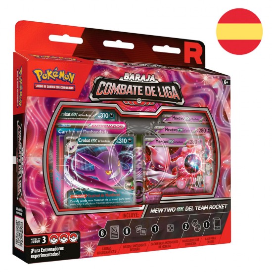 Latin American Pokemon Rockets Mewtwo Ex League Battle Deck Blister of collectible cards